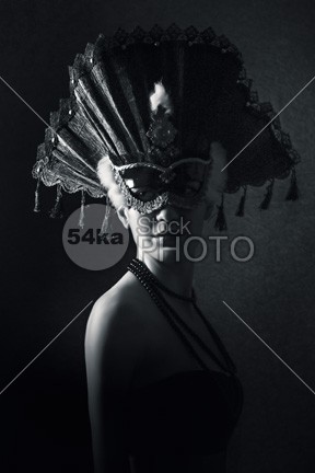 Beautiful Girl With Venetian Carnival Mask in Black and White party new Mystery mysterious model masquerade mask makeup make luxurious Lips lady isolated identity hide hidden gold Glamour girl festival female feathers feather Fashion fantasy face eye mask elegance drama download disguise detail Desire Decoration dark Costume conceptual christmas carnival bling black beauty beautiful ball background Art antique amber adult accessories 54ka StockPhoto