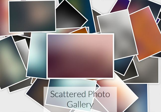 Scattered Photo Gallery – JavaScript  /  jQuery straight Scattered Polaroids Gallery Scattered Responsive random preview polaroid pictures php photo gallery photo js jQuery JavaScript info images image gallery HTML gallery free flat design 3D Scattered 54ka StockPhoto